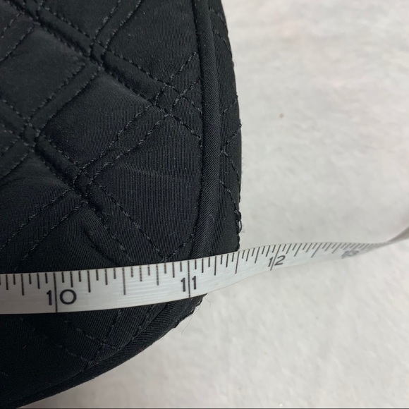 Quilted Vera Bradley small handbag Black and Tan - Picture 8 of 11